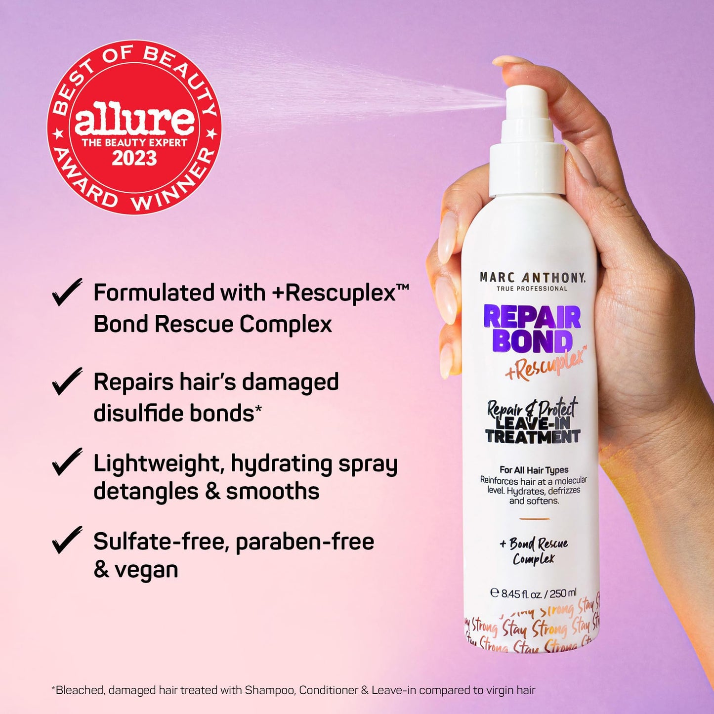 Marc Anthony Repair Bond Travel Size Shampoo, Conditioner, and Leave In Beauty & Personal Care Marc Anthony