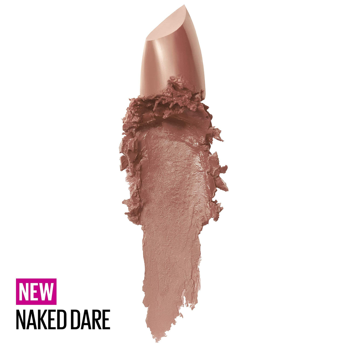 Maybelline Color Sensational Lipstick, Lip Makeup, Cream Finish, Hydrating Lipstick, Nude, Pink, Red, Plum Lip Color, Naked Dare, 0.15 oz; (Packaging Beauty & Personal Care MAYBELLINE