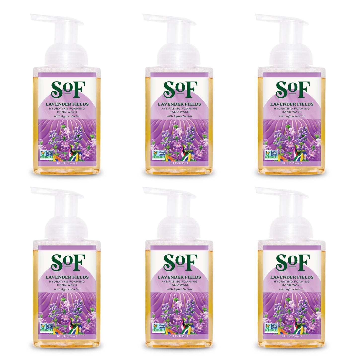South Of France SoF Hydrating Foaming Hand Wash - With Organic Agave Nectar & Coconut Oil- Vegan & Non GMO- Free From Phthalates, Sulfates & Parabens Beauty & Personal Care South Of France