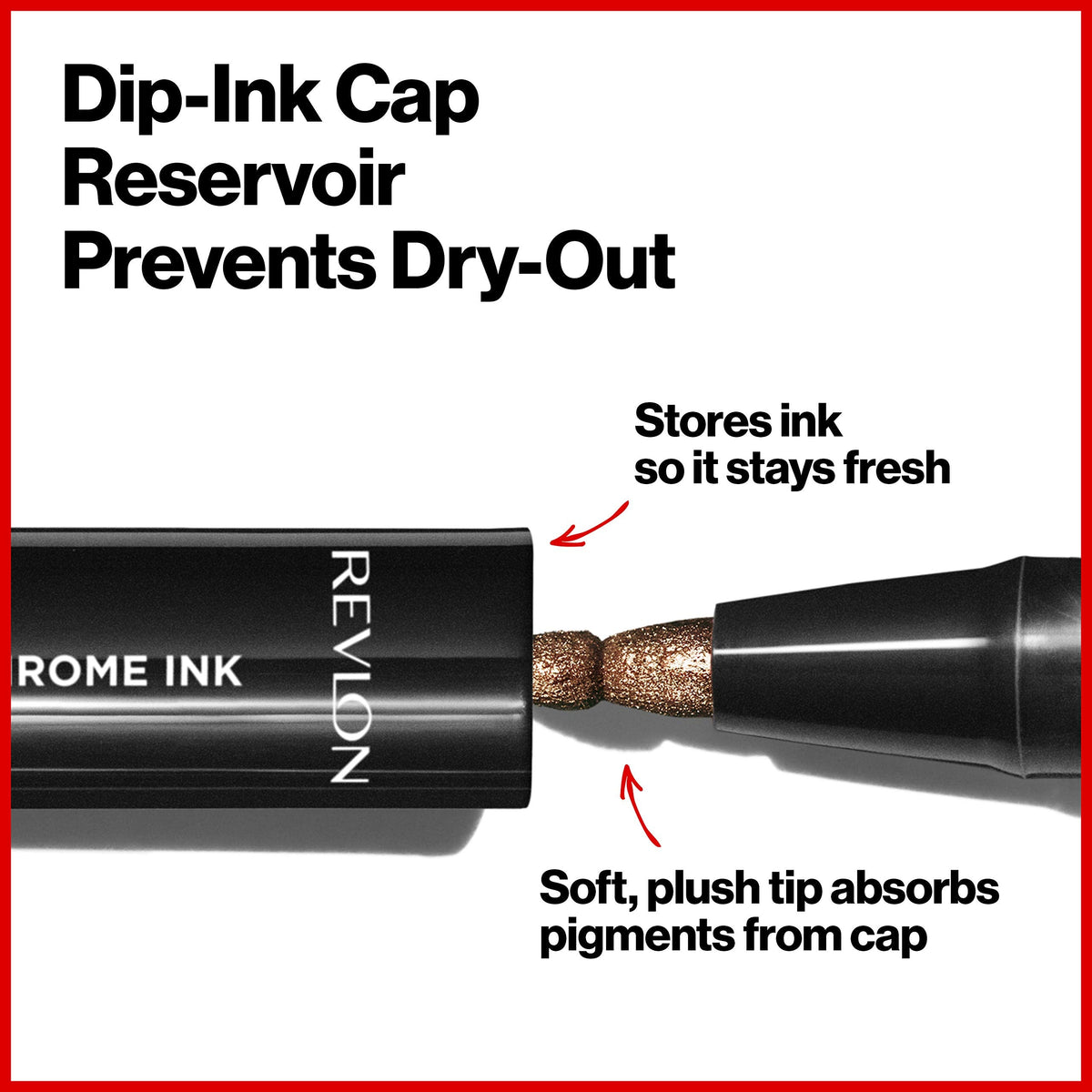 Revlon So Fierce! Chrome Ink Liquid Eyeliner, Longlasting Bold Metallic Pen Liner with Dip Ink Cap for Pearl, Shimmer Blend, 904 Ultraviolet Foil… Beauty & Personal Care REVLON