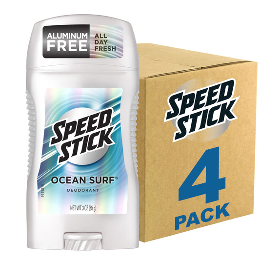 Speed Stick Men's Deodorant, Ocean Surf, 3 Ounce, 4 Pack, Packaging may Vary Beauty and Personal Care Speed Stick