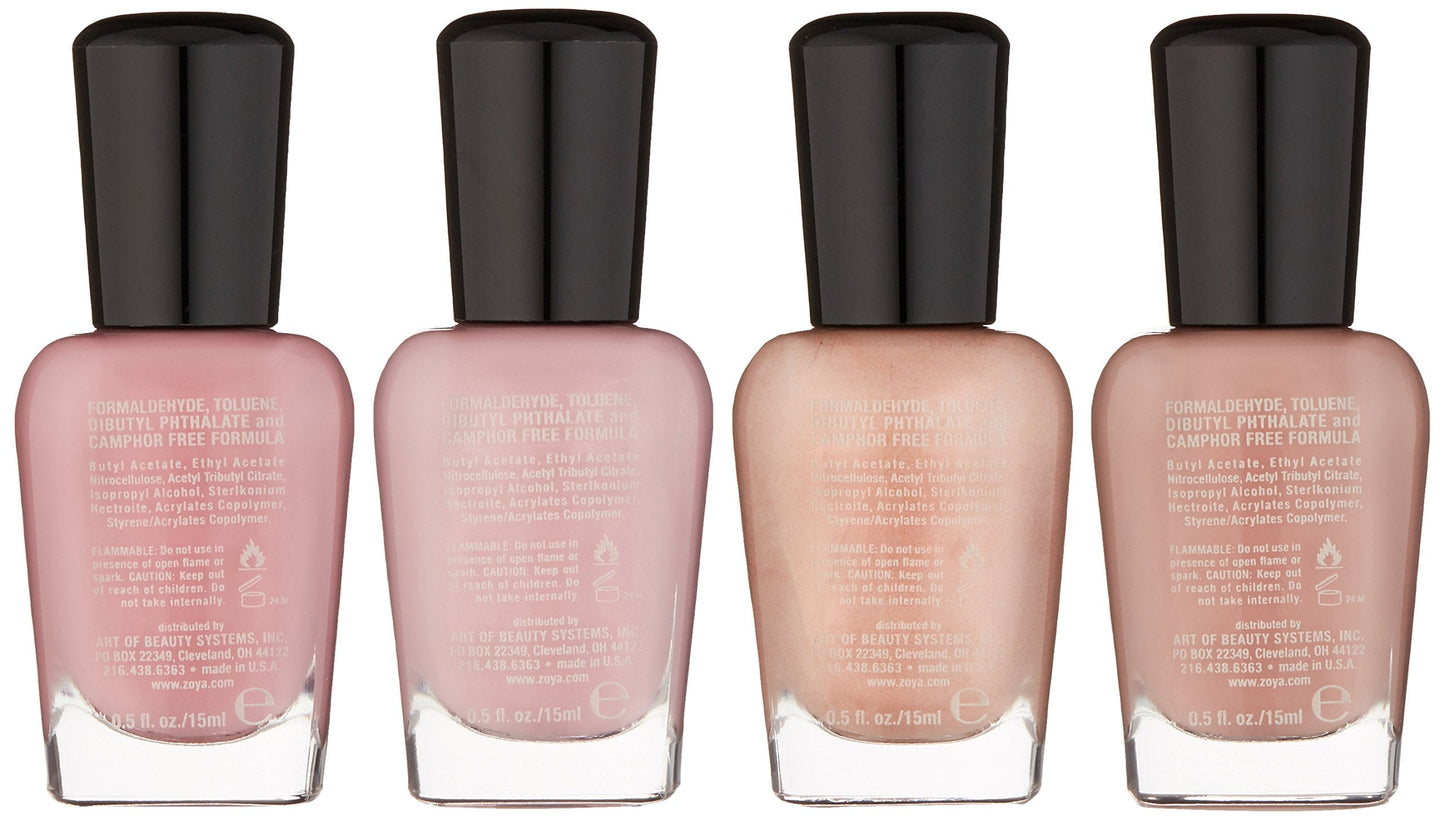 Zoya Polish Quad Nail Polish, Under The Mistletoe, 0.5 Fl Oz (Pack of 4) Beauty & Personal Care ZOYA