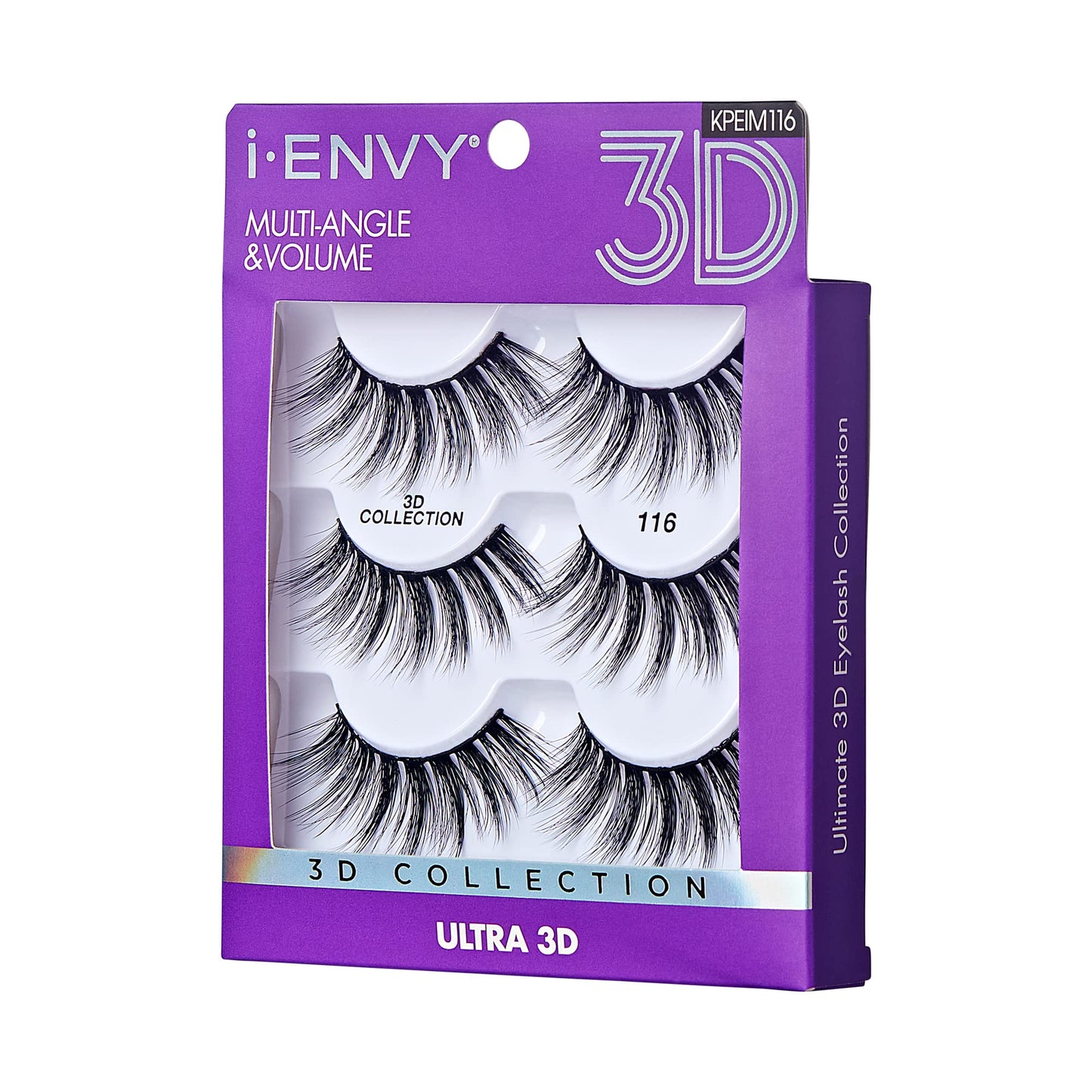 iEnvy False Eyelashes 3 Pairs Fluffy and Natural Multiangle and Volume Faux Mink Lashes (16) Beauty & Personal Care i•ENVY