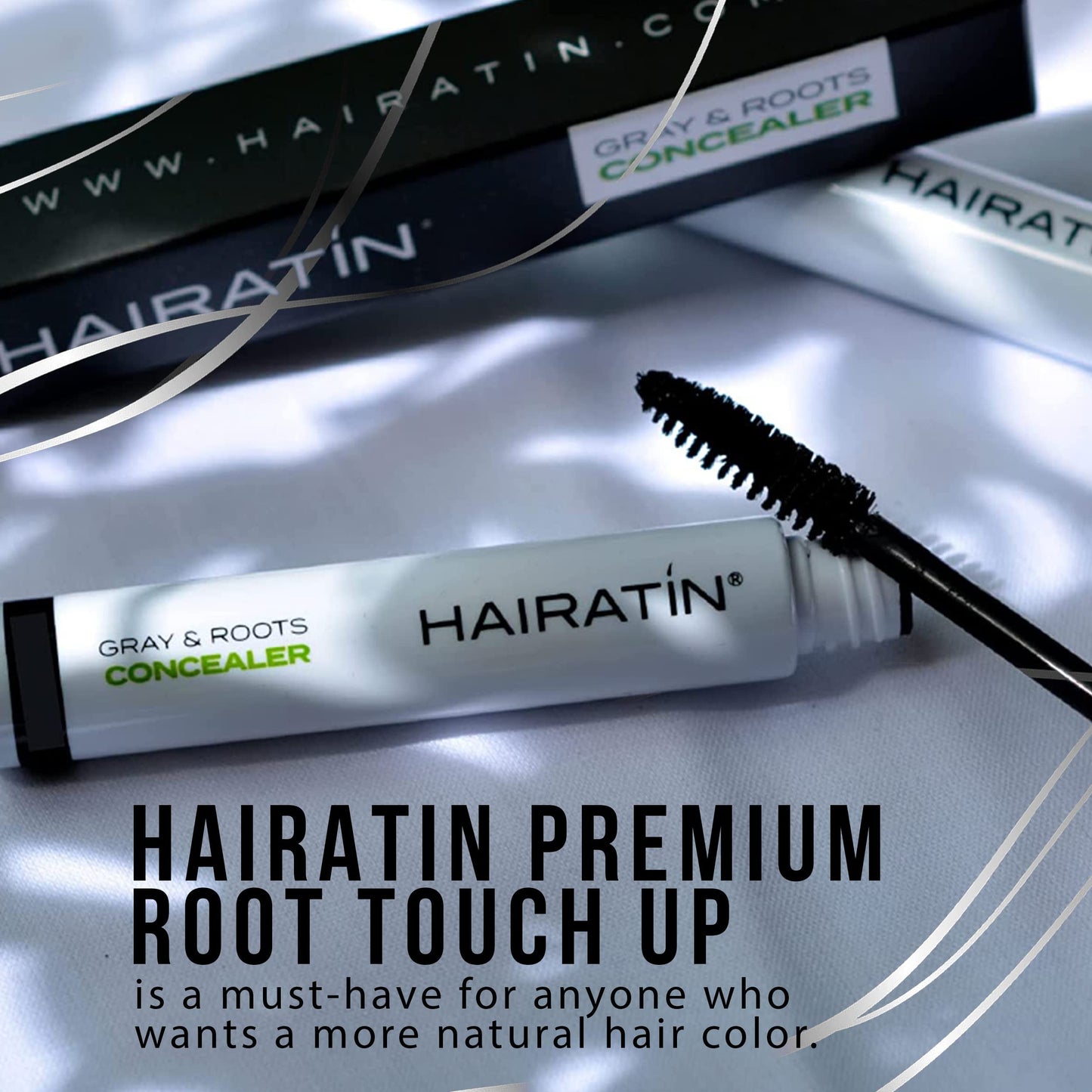 Hairatin Premium Root Touch Up | Cover Up Gray Hairs & Roots | Works Instantly & Water Resistant | Thicker Looking Hairlines Between Salon Trips | Beauty & Personal Care HAIRATIN BY RE-EVOLUTION
