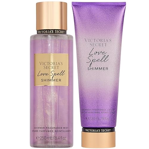 Victoria's Secret Fragrance Body Lotion & Body Mist Set (Love Spell Shimmer) Beauty & Personal Care Victoria's Secret