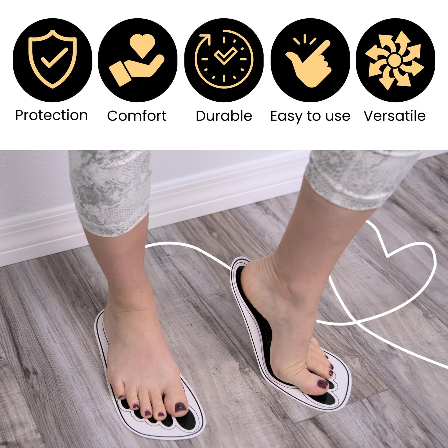 60 Pairs(120 Feets) Disposable Black Tanning Feet Pads Sunless Airbrush Spray Tent Protect Foot Shaped Spray Tan Sandals Beauty & Personal Care HeeStar