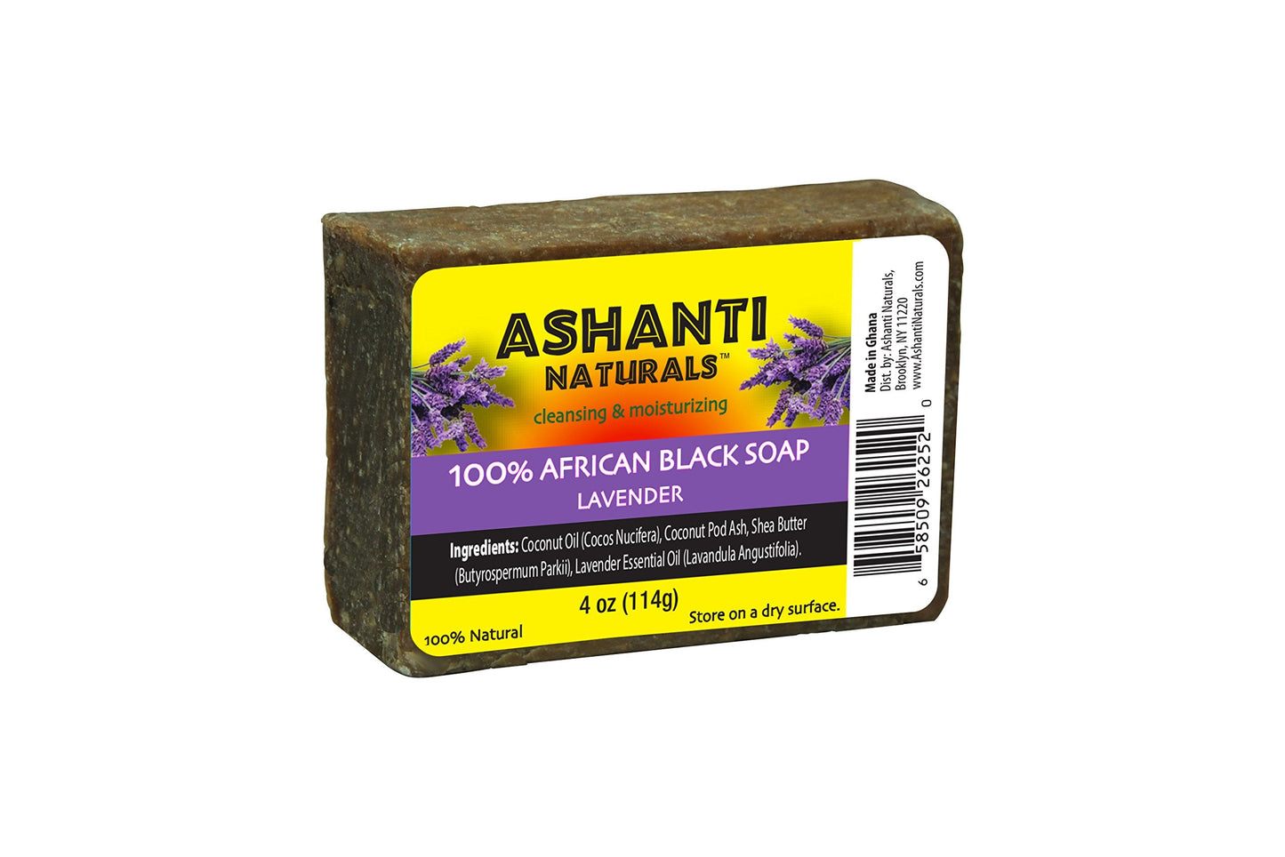 Ashanti Naturals Authentic African Black Soap Bar - African Black Soap Face Wash Acne Soap Bar, Natural African Black Soap Body Wash, Black Soap Beauty & Personal Care Ashanti Naturals