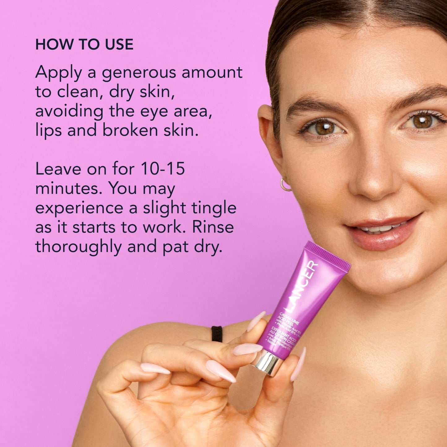 Lancer Skincare Caviar Lime Acid & Retinol Peel | Glycolic Acid Chemical Peel for Face | Chemical Exfoliant for Dark Spots & Dead Skin Remover | 0.5 Beauty & Personal Care Lancer