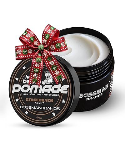 Bossman Hair & Beard Pomade for Men (Stagecoach Scent) - Medium Hold & Moisturizing for Hair, Beard & Mustache Styling - Made in USA Beauty & Personal Care Bossman