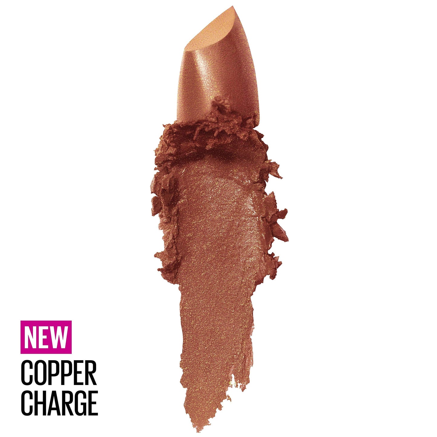 Maybelline Color Sensational Lipstick, Lip Makeup, Cream Finish, Hydrating Lipstick, Nude, Pink, Red, Plum Lip Color, Copper Charge, 0.15 oz; Beauty & Personal Care MAYBELLINE