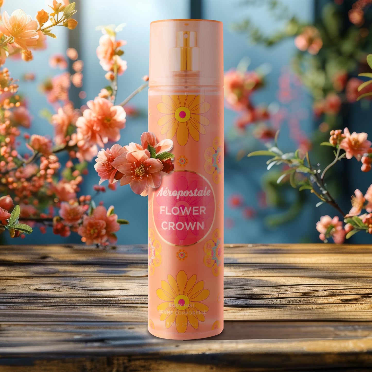 Aeropostale Peach Daisy + Flower Crown 8 Fl. Oz. Body Mists BOGO 50 OFF Beauty & Personal Care AEROPOSTALE