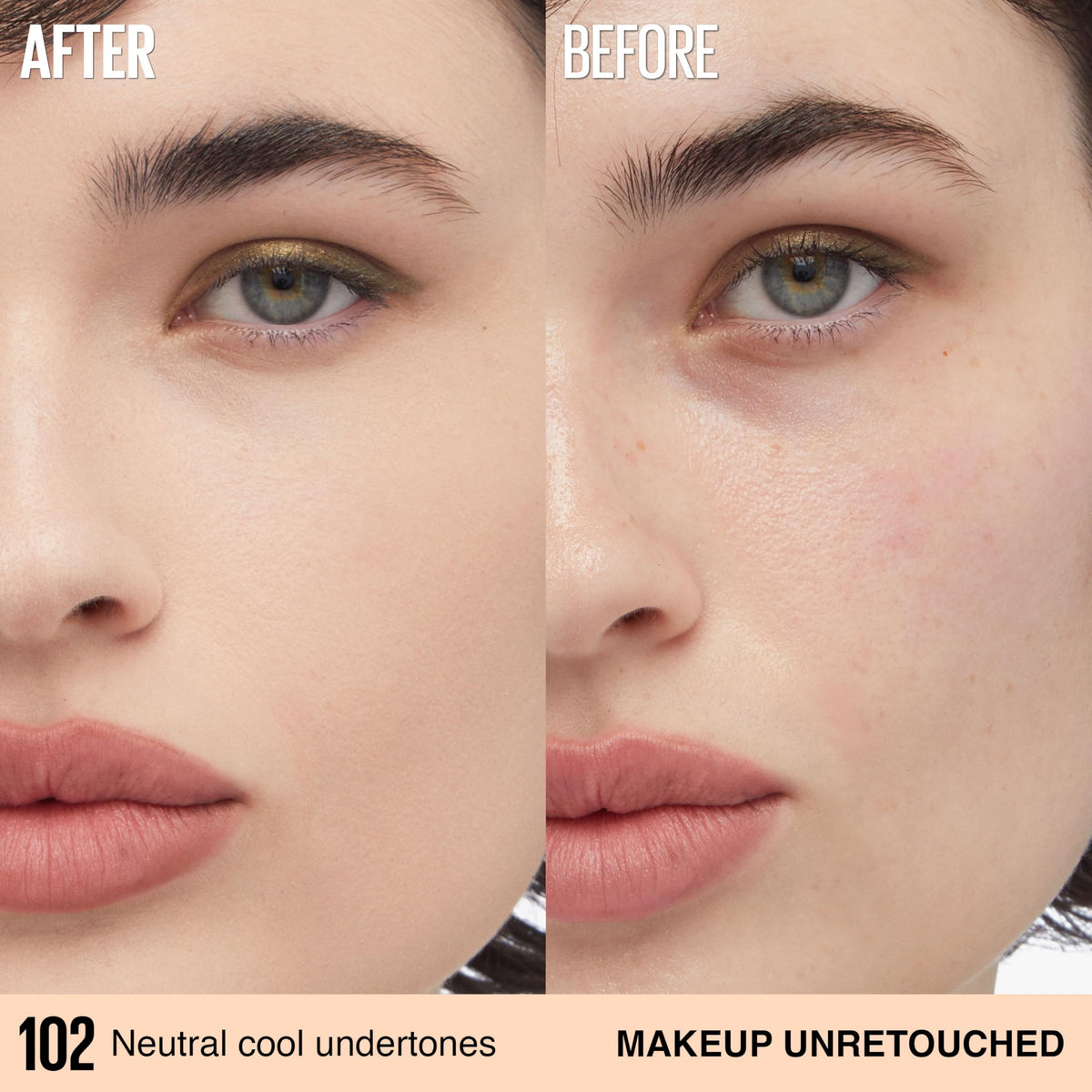 Maybelline Super Stay Lumi-Matte Foundation, Lightweight and Buildable Full Coverage Foundation Makeup For Up To 30HR Wear, 102, 1 Count