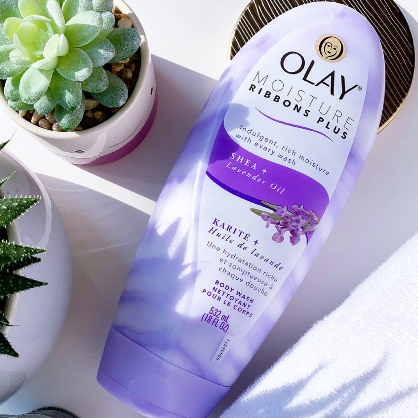 OLAY Moisture Ribbons Plus, Shea Plus Lavender Oil 18 oz Beauty & Personal Care Olay