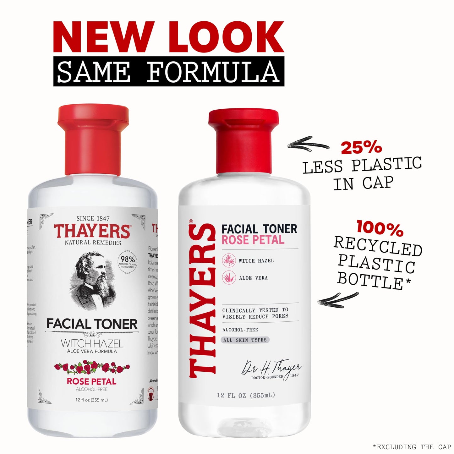 THAYERS Alcohol-Free Rose Petal Witch Hazel Facial Toner for Glowing Skin, Soothing, Hydrating, Refreshing Toner for Normal and Combination Skin, 3oz Beauty and Personal Care THAYERS