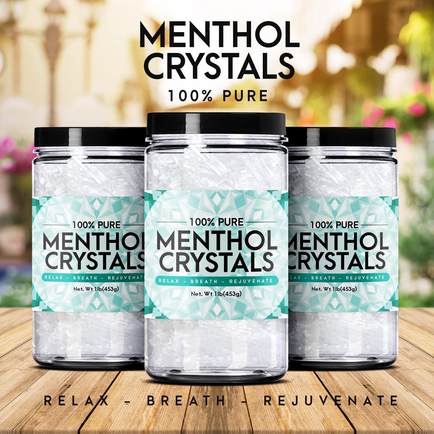 Three Drops of Life Menthol Crystals, Natural Mentha Arvensis, Aromatherapy for Shower Steamers, Humidifiers, Room Freshener or Addition for Cosmetics Beauty & Personal Care Three Drops of Life