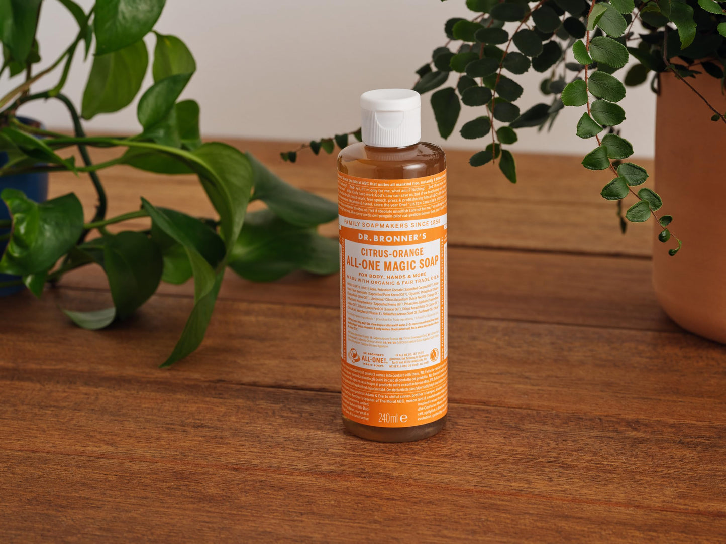 Dr. Bronner Liquid Soap, Lemon/Orange - 240 ml Beauty & Personal Care Dr. Bronner's