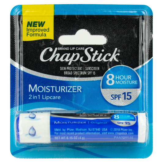 ChapStick Lip Balm, SPF 15 Moisturizer Beauty and Personal Care ChapStick