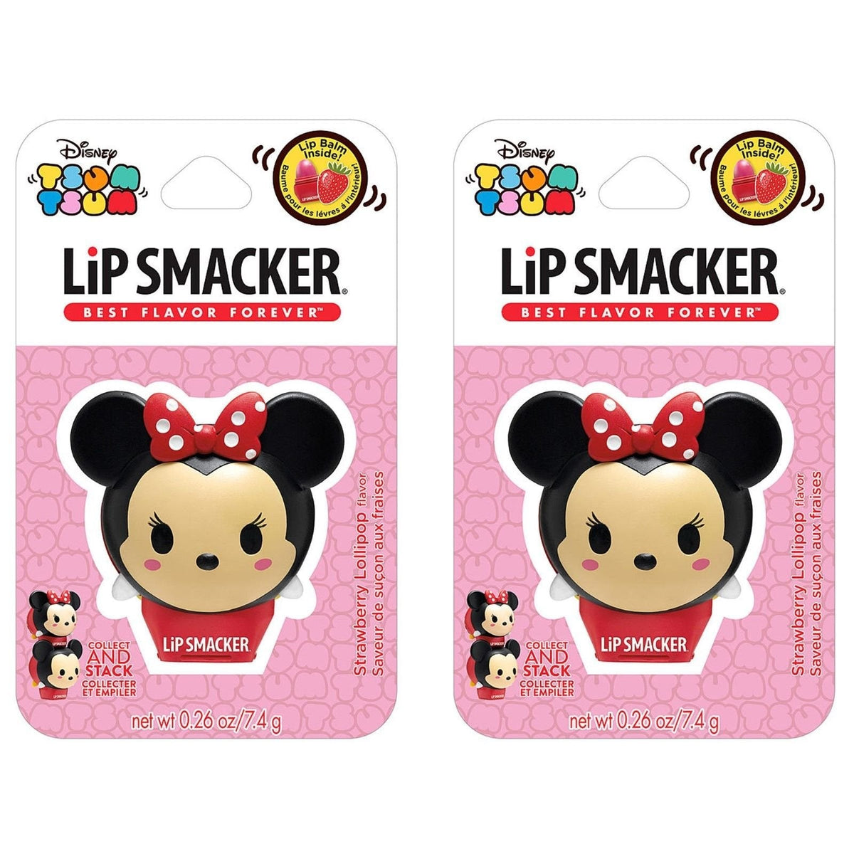 (2 Pack) Lip Smacker Balms, Limited Edition, Strawberry Lollipop Flavor Y Beauty & Personal Care TSUM TSUM
