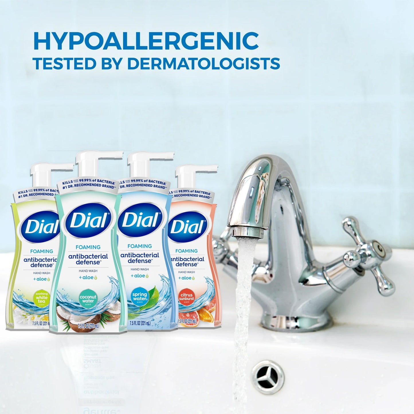 Dial Complete Foaming Anti-Bacterial Hand Wash Variety 4-Pack - Assorted Scents. 7.5 Oz Each Beauty & Personal Care Dial