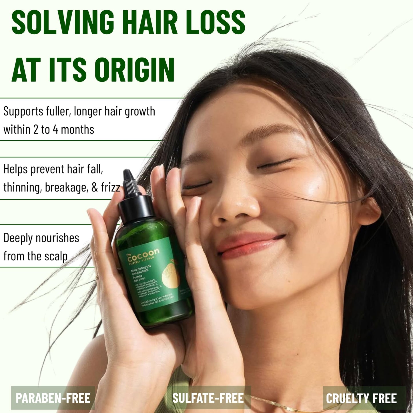 Cocoon Ultimate Hair Repair Set (SAVE 30%): Pomelo Tonic 4.7 fl oz, Shampoo & Conditioner 16.9 fl oz each, and Hair Mask 6.7 fl oz Beauty & Personal Care COCOONORIGINAL