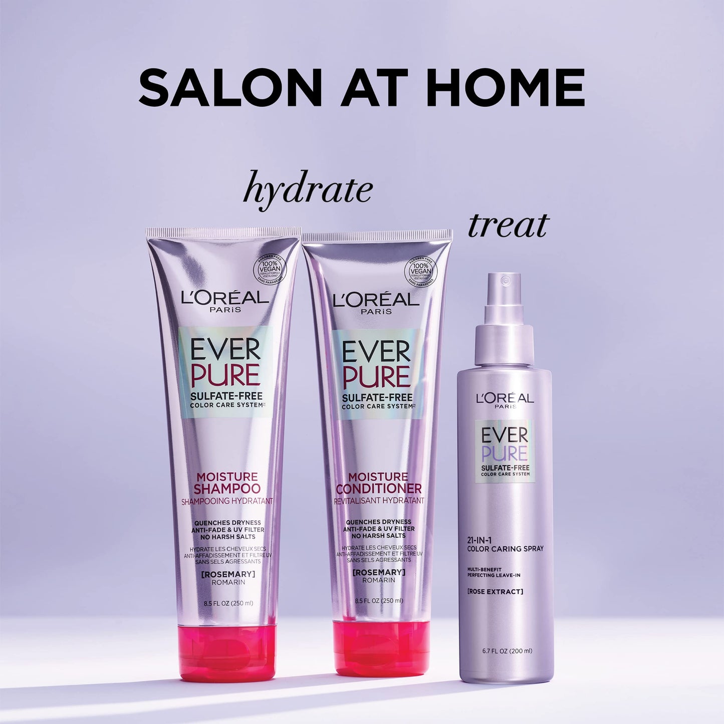 L'Oreal Paris EverPure Moisture Sulfate Free Conditioner for Color-Treated Hair, 8.5 Ounce (Set of 2) Beauty & Personal Care L'Oreal Paris
