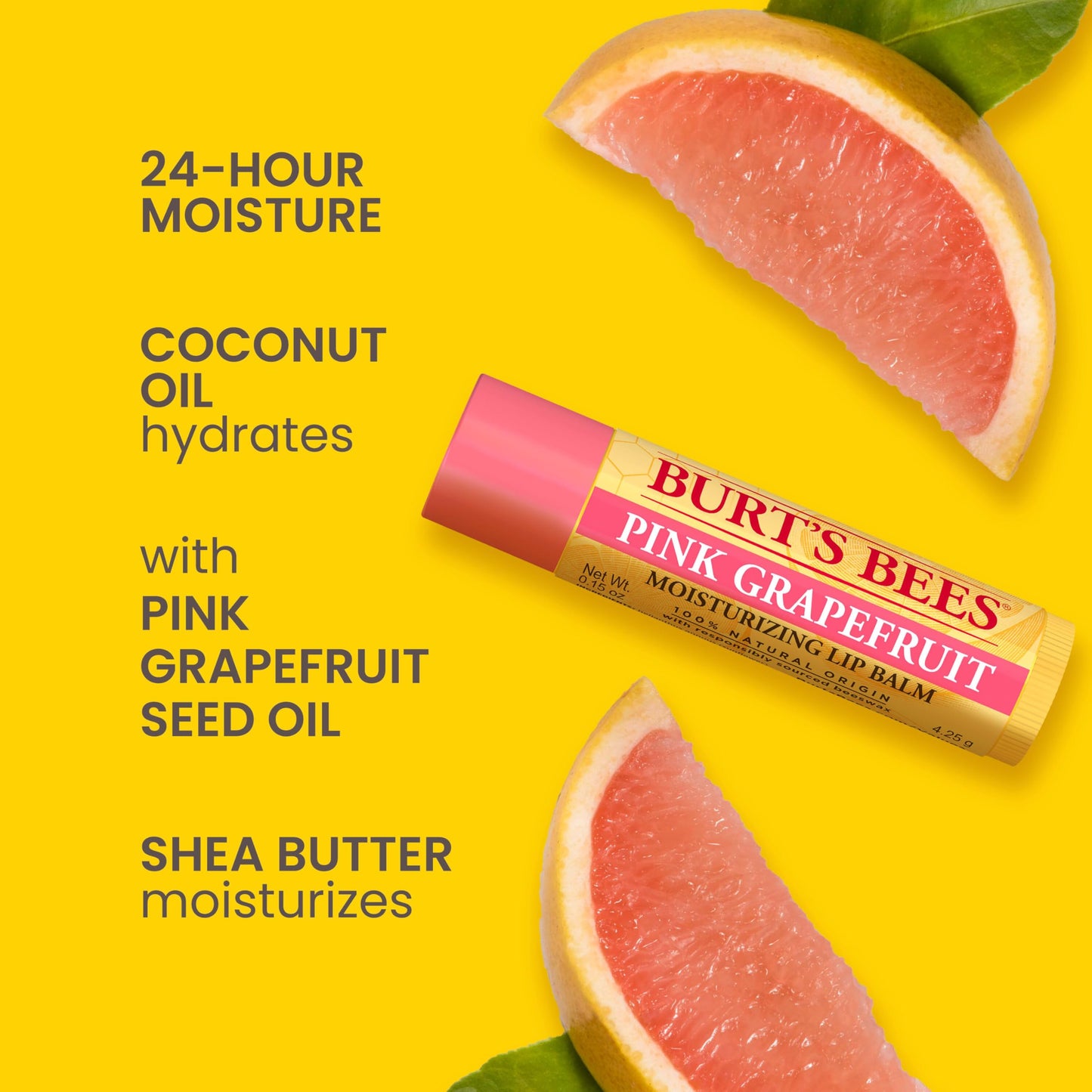 Burt's Bees Lip Balm - Pink Grapefruit - 0.15 oz - 2 pk Beauty and Personal Care Burt's Bees