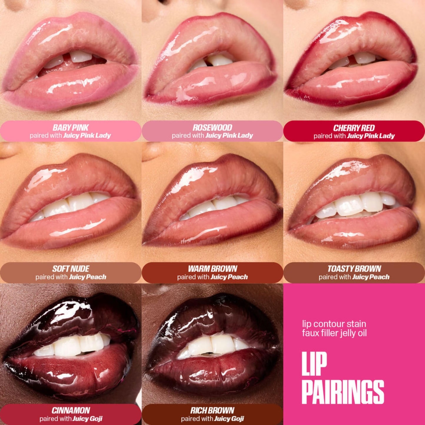 Huda Faux Filler Jelly Lip Oil - Juicy Goji (.13 Fl Oz) Beauty and Personal Care Huda