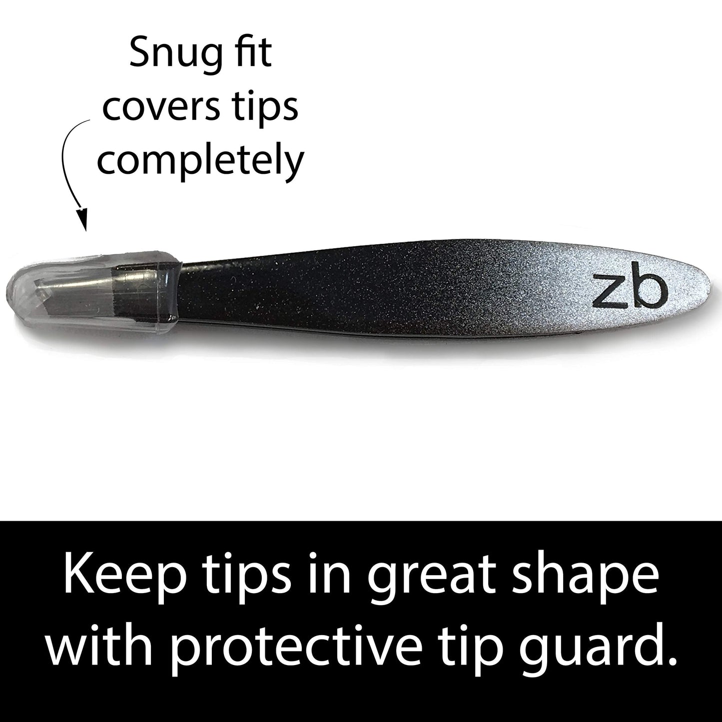 Zizzili Basics Mini Slant Tweezers - Best Tweezers for Eyebrow, Facial Hair Removal and your Precision Needs (Midnight Ombre) Beauty & Personal Care Zizzili Basics