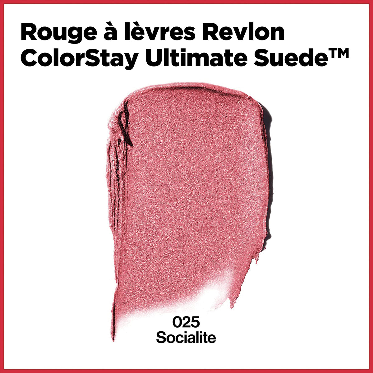 REVLON Lipstick, ColorStay Ultimate Suede Lipstick, High Impact Lip color with Moisturizing Creamy Formula, Infused with Vitamin E, 025 Socialite Beauty & Personal Care REVLON