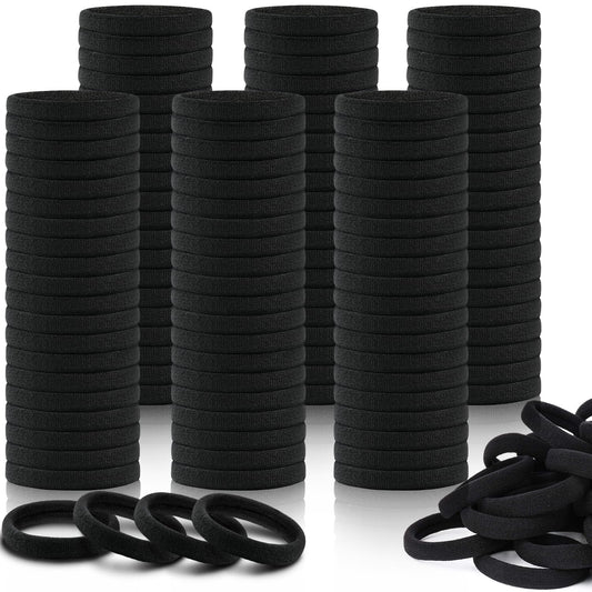IKOCO 150PCS Black Hair Ties for Women, No Damage, Cotton Ponytail Holders Beauty and Personal Care IKOCO Default Title