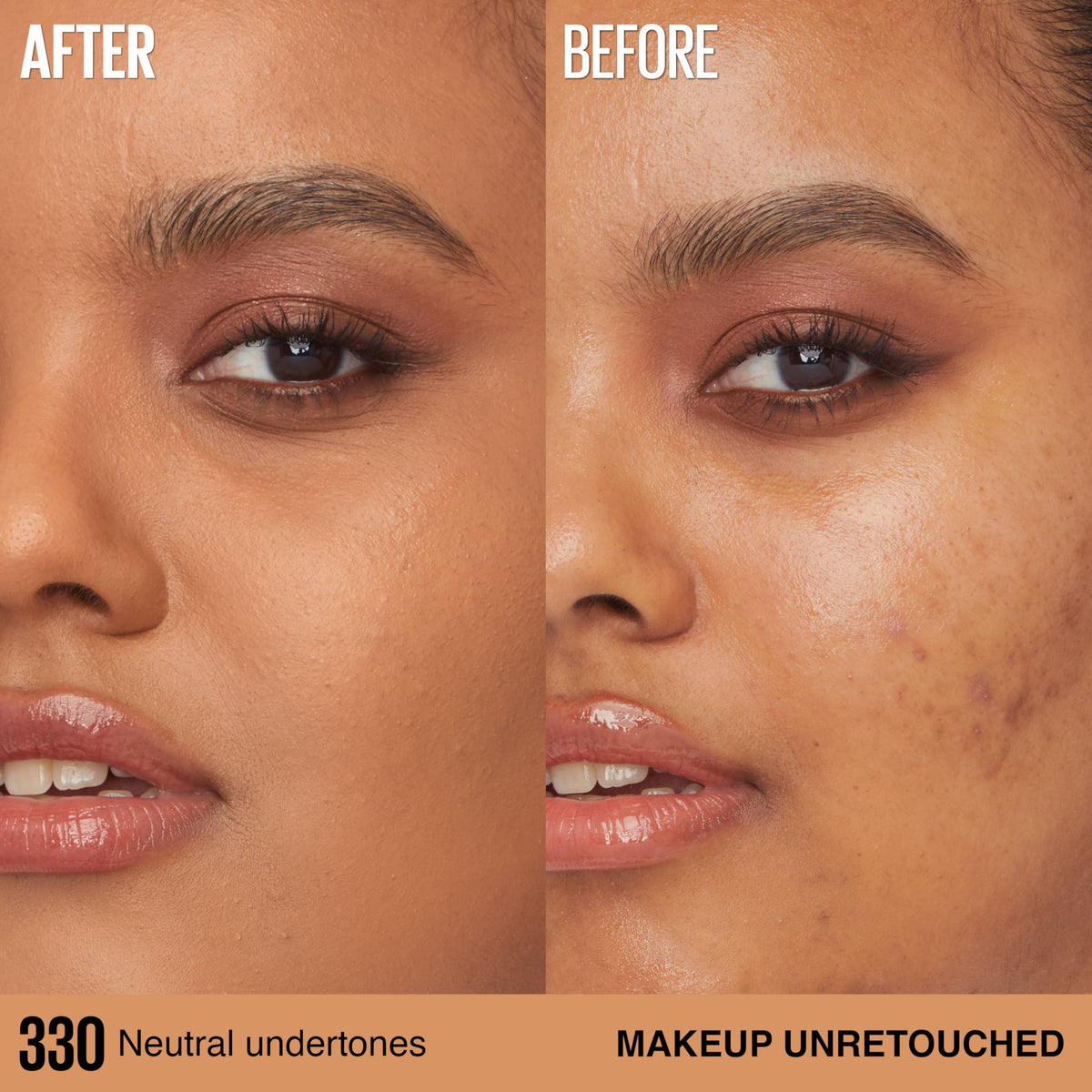 Maybelline Super Stay Lumi-Matte Foundation, Lightweight and Buildable Full Coverage Foundation Makeup For Up To 30HR Wear, 330, 1 Count