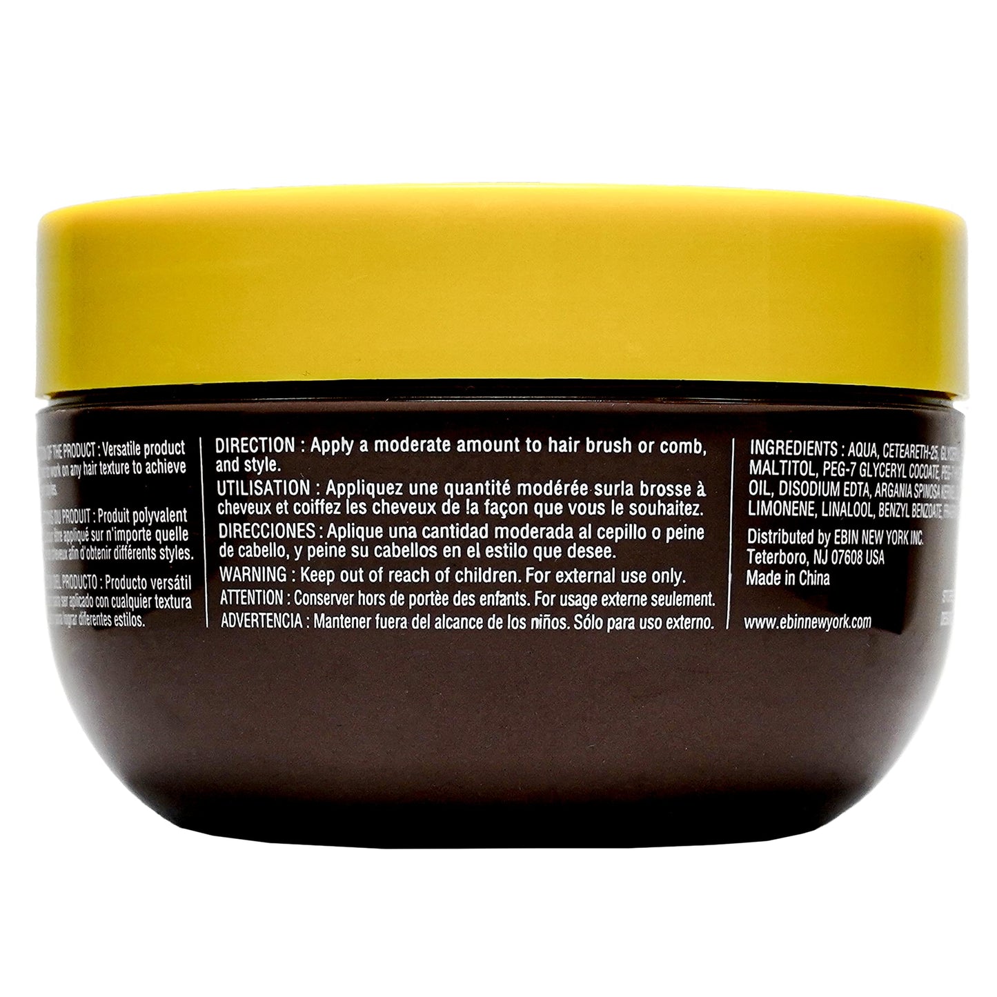EBIN NEW YORK 24 HOUR LOCK'N POMADE Braid Formula, Honey & Bee’s, 8.25 Oz | Great for Braiding, Twisting, Edges, No Residue, No Flaking, Extreme Firm Beauty & Personal Care EBIN NEW YORK