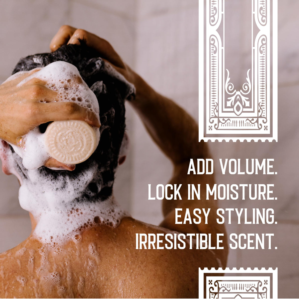 Viori Hamish & Co. Mens Shampoo Bar - Whisky-Infused, Citron & Ginger