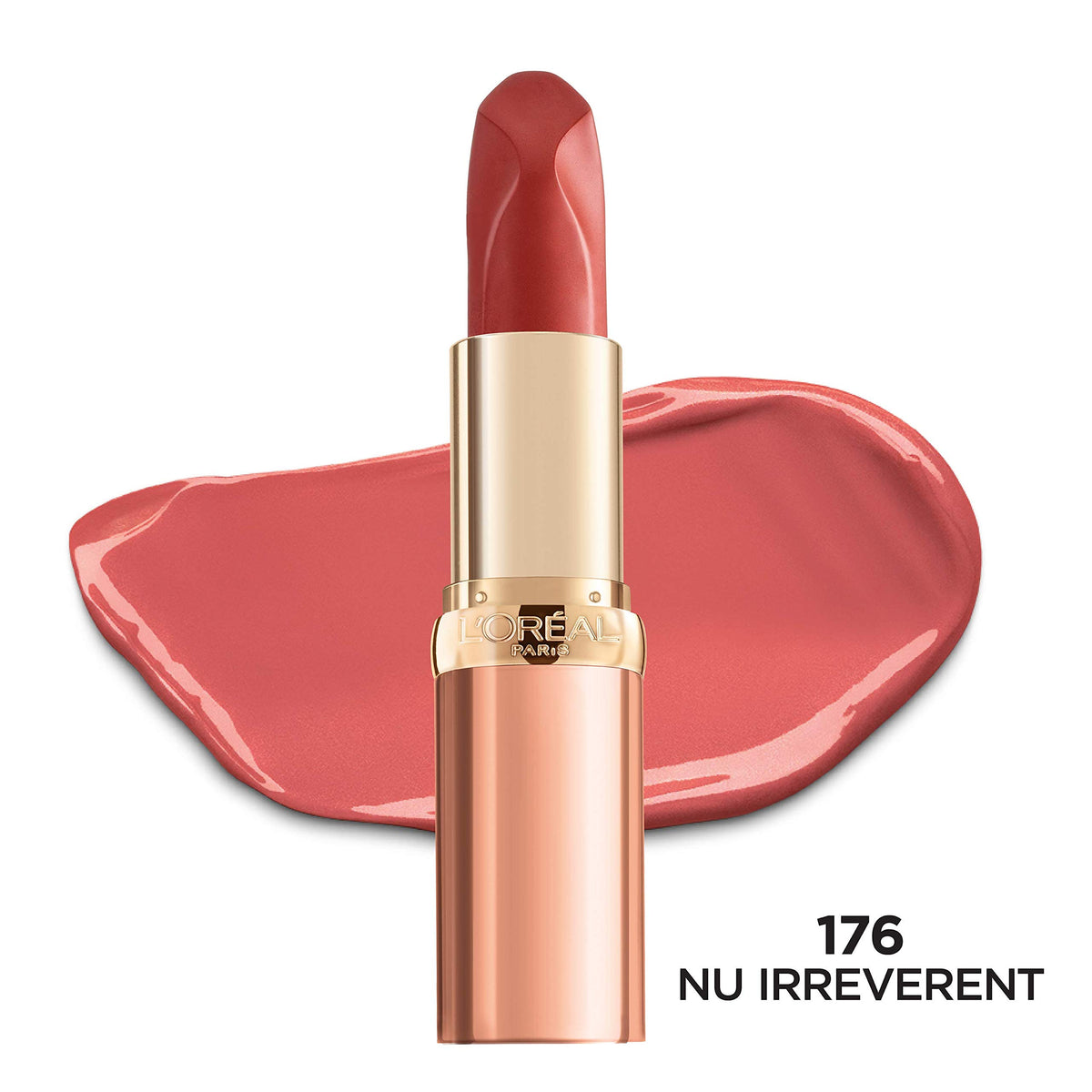 L'Oreal Paris Colour Riche Les Nus Lipstick, Nu Irreverent, 0.13 Oz.