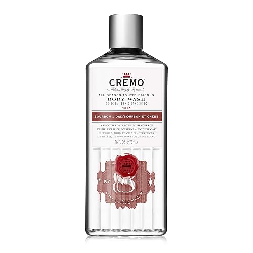 Cremo Rich-Lathering Bourbon & Oak Body Wash, A Sophisticated Blend of Distillers Spice, Fine Bourbon and White Oak, 16 Fl Oz Beauty & Personal Care Cremo