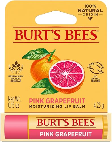 Burt's Bees 100% Natural Lip Balm, Pink Grapefruit Blister Box, 0.15 Ounce Beauty & Personal Care Burt's Bees