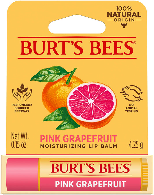Burt's Bees 100% Natural Lip Balm, Pink Grapefruit Blister Box, 0.15 Ounce Beauty & Personal Care Burt's Bees