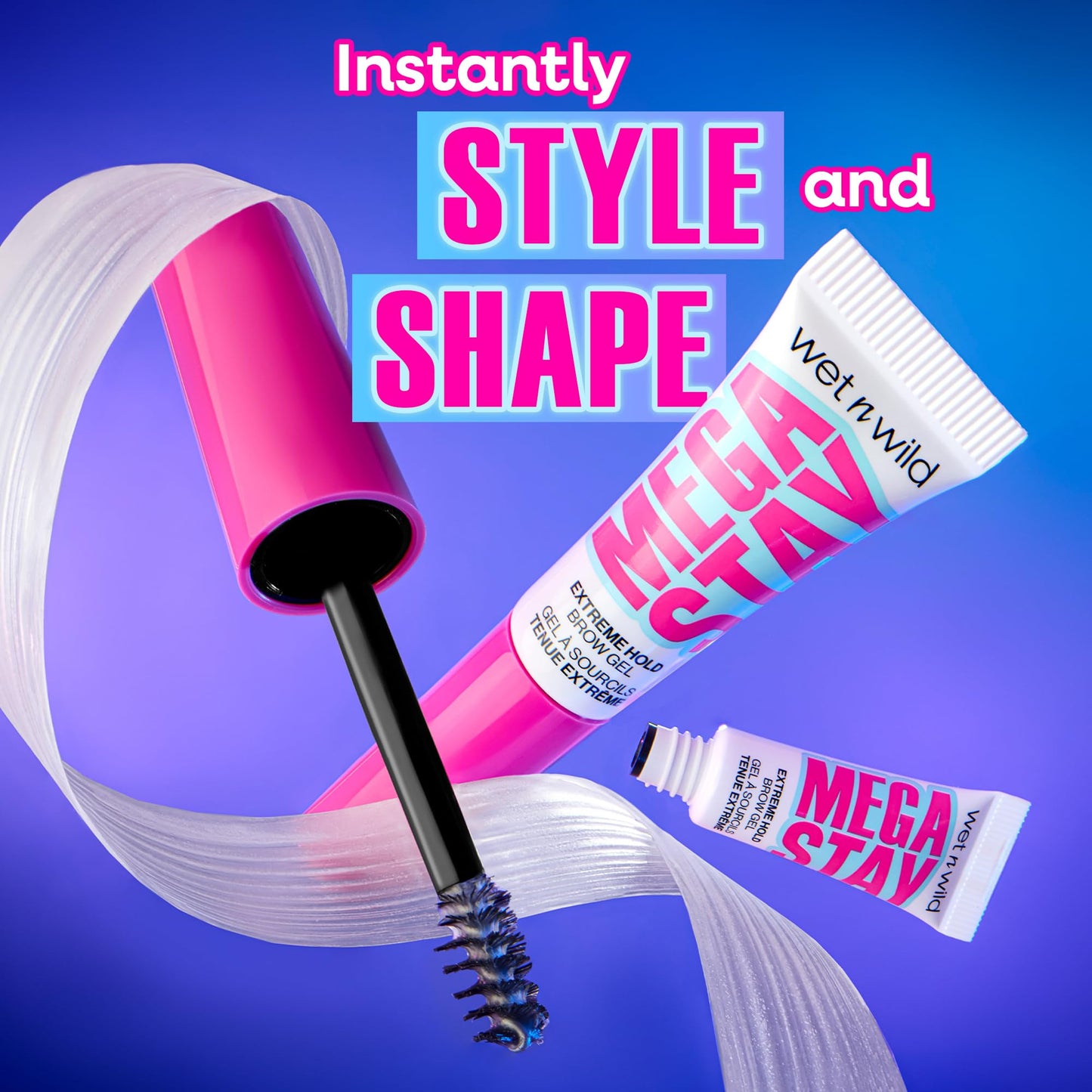 wet n wild Mega Stay Extreme Hold Brow Gel, Lightweight, Non-Sticky & Flake-Free Formula, Long-Lasting 16-Hour Wear, Sculpted & Laminated Brow Look Beauty & Personal Care wet n wild