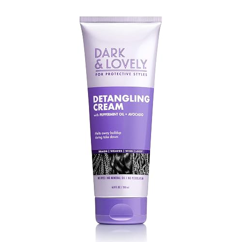 SoftSheen-Carson Dark&Lovely Detangling Cream, 6.8 Fl Oz - For Protective Styles, With Peppermint&Avocado Oil for Braids, Weaves, Wigs&Locs No Dyes Beauty & Personal Care SoftSheen