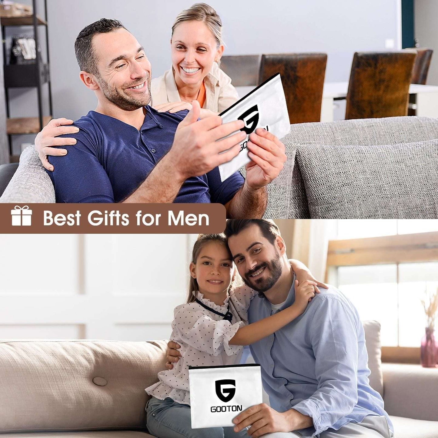 Father's Day Gifts from Daughter Son Wife, Beard Bib Hair Catcher for Sink, Beard Cape Trimming Catcher, Gifts for Men Dad Husband, Waterproof Beauty and Personal Care GOOTON
