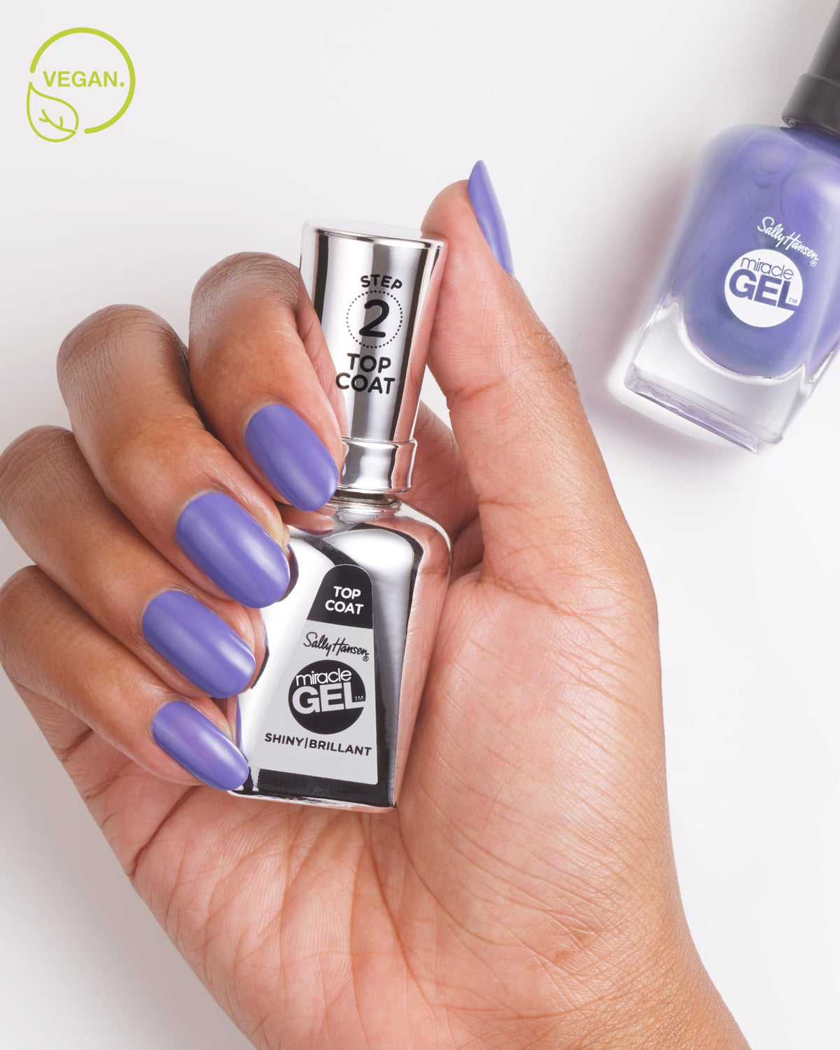 Sally Hansen Miracle Gel™, Shiny Top Coat, Long Lasting, Gel-Like Formula, No UV Lamp Needed, Clear Nail Polish Beauty & Personal Care Sally Hansen