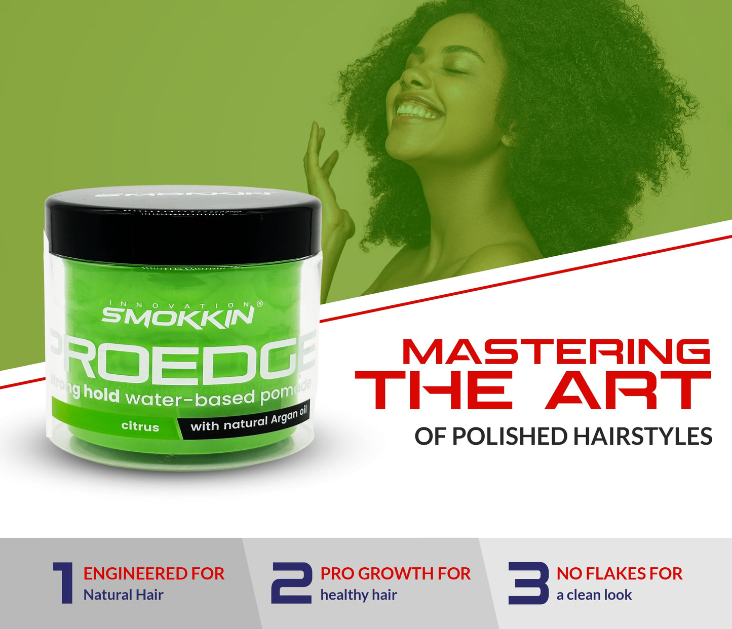 INNOVATION SMOKKIN PROEDGE Edge Control, Braiding Gel, Locking & Twist Styling Pomade, Versatile Styling Gel for Diverse Hair Types, Green Beauty & Personal Care INNOVATION SMOKKIN
