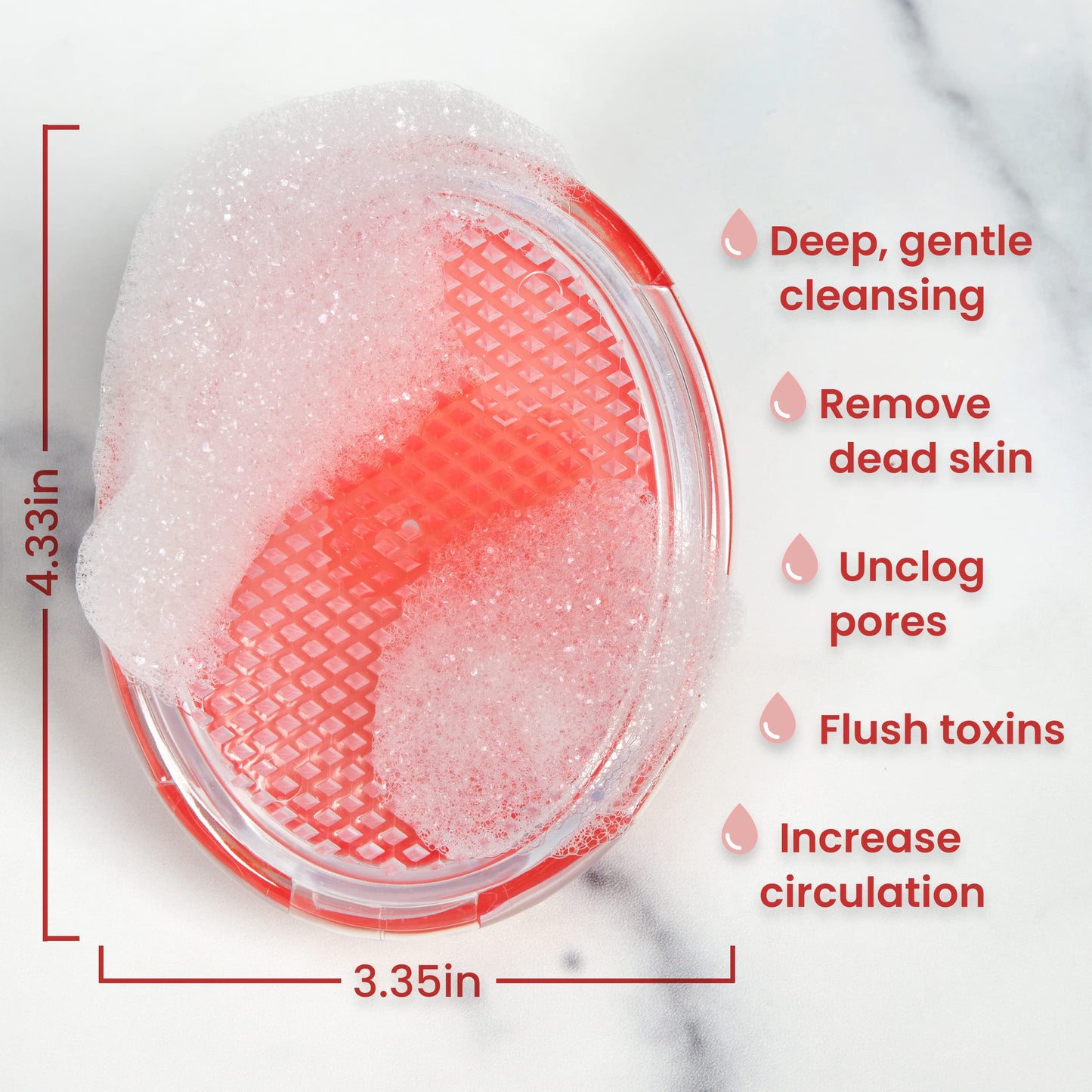 Dylonic Exfoliating Brush for Ingrown Hair and Razor Bump Prevention - Gentle Pre-Shave Exfoliator for Silky Smooth Skin on Face, Legs, Bikini Line Beauty and Personal Care Dylonic