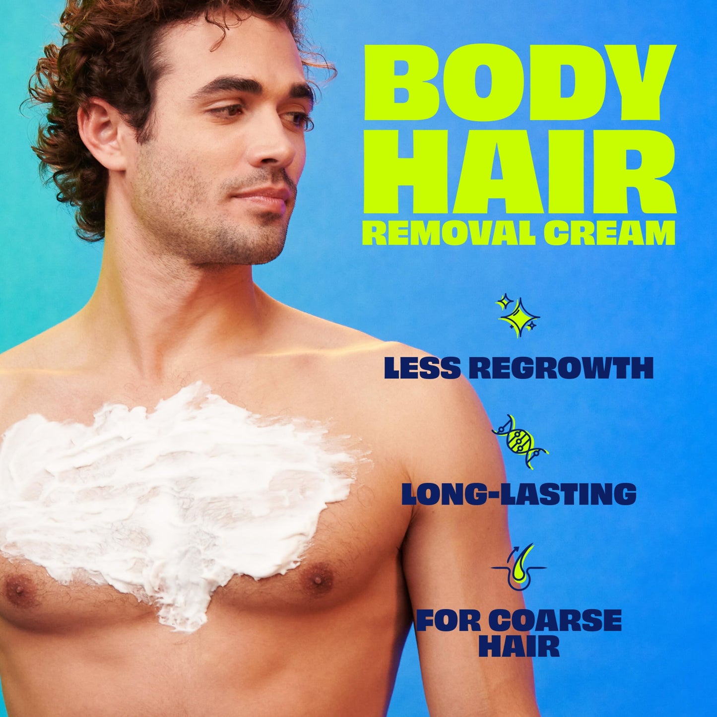Nair Men Hair Remover Body Cream, Quick and Easy Body Hair Removal Cream for Men, Aloe and Lanolin, Dermatologist Tested, 12 Oz Beauty & Personal Care Nair