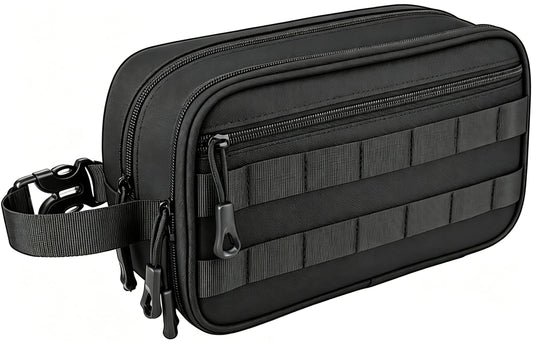 HILOMON Men's Toiletry Bag, Tactical Inspired Hygiene Shaving Bath Shower Grooming Toiletries Bag for Men Water-resistant Dop Kits for Travel Beauty and Personal Care HILOMON Default Title