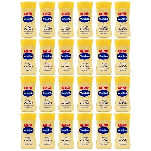 Vaseline Intensive Care Travel Moisturizer, 24 Count Bulk, Deep Moisture Moisturizing Lotion, Face and Body Moisturizer for Dry Skin, 0.67 oz Beauty & Personal Care Vaseline