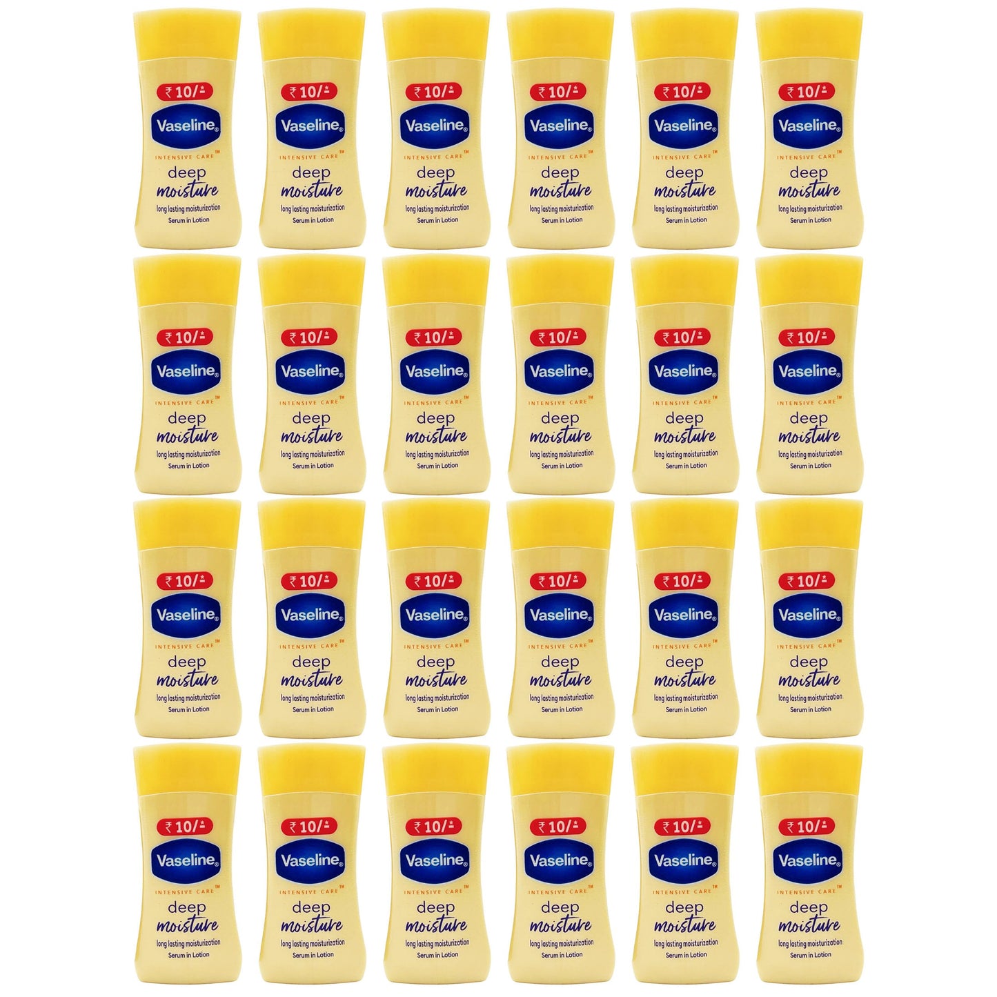 Vaseline Intensive Care Travel Moisturizer, 24 Count Bulk, Deep Moisture Moisturizing Lotion, Face and Body Moisturizer for Dry Skin, 0.67 oz Beauty & Personal Care Vaseline