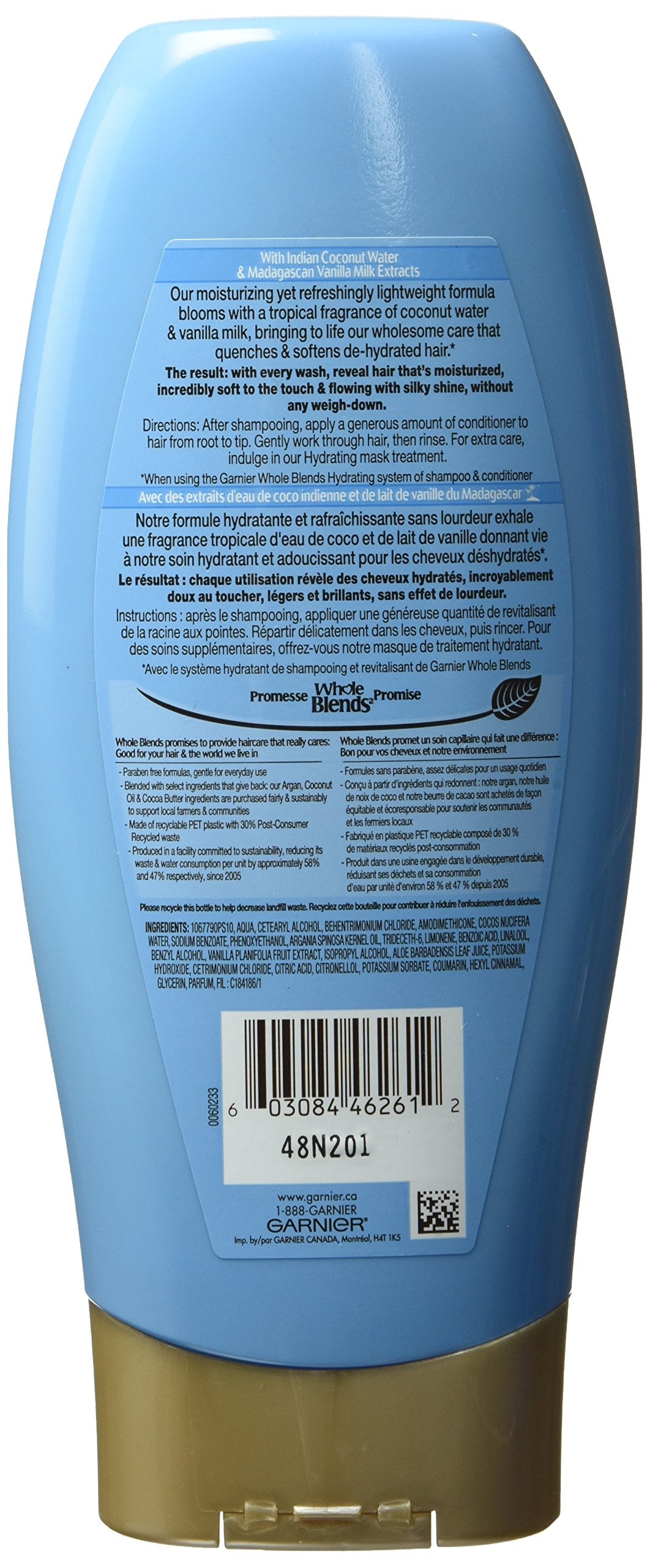 Garnier Whole Blends Conditioner with Coconut Water & Vanilla Milk Extracts, 12.5 fl. oz. Beauty & Personal Care Garnier