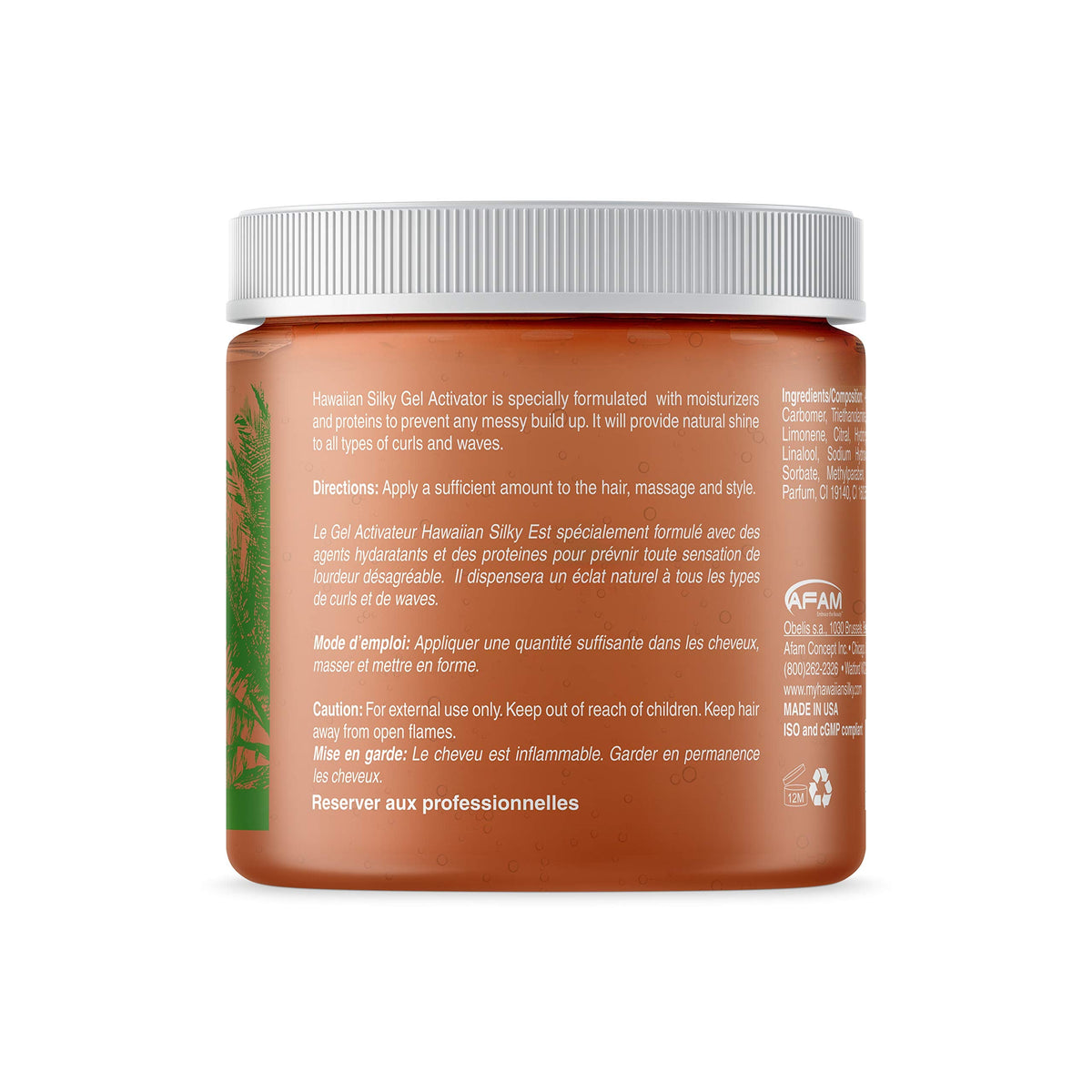 Hawaiian Silky Texturizing Gel Activator, 16 fl oz - Natural Protein Extracts to Style & Moisturize Dry and Damaged Hair - for Color Treated Hair Beauty & Personal Care Hawaiian Silky