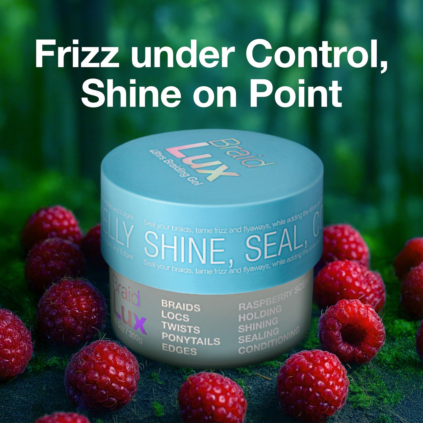 Lux Collection Braiding Gel & Braid Sealer for Box Braids - Braid Lux Gel for Braids, Locs & Twists with Castor Oil & Biotin, Non-Flaking, High Shine Beauty & Personal Care Lux Collection